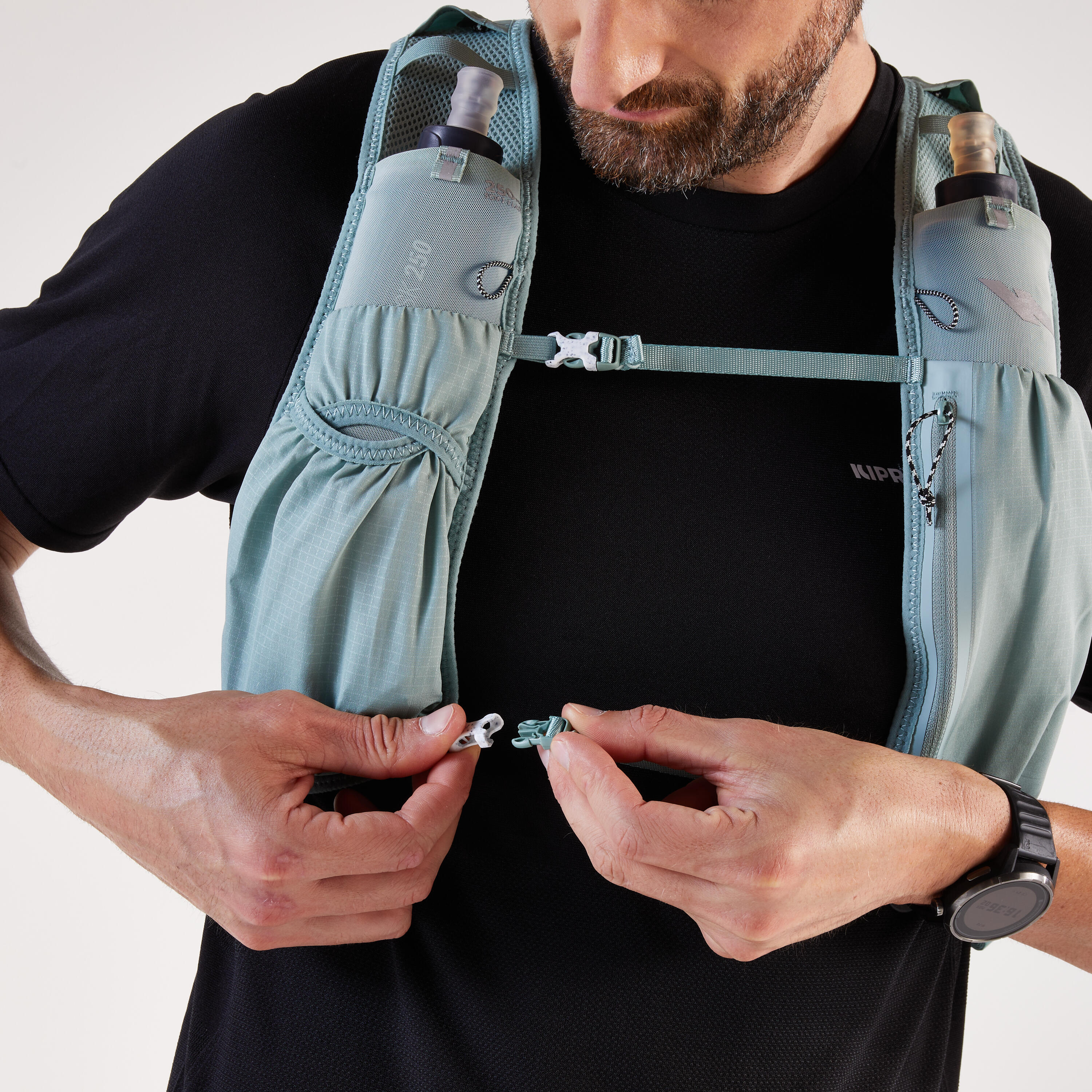 Sac trail de course 5 L avec poche à eau 1 L, vert 3/14