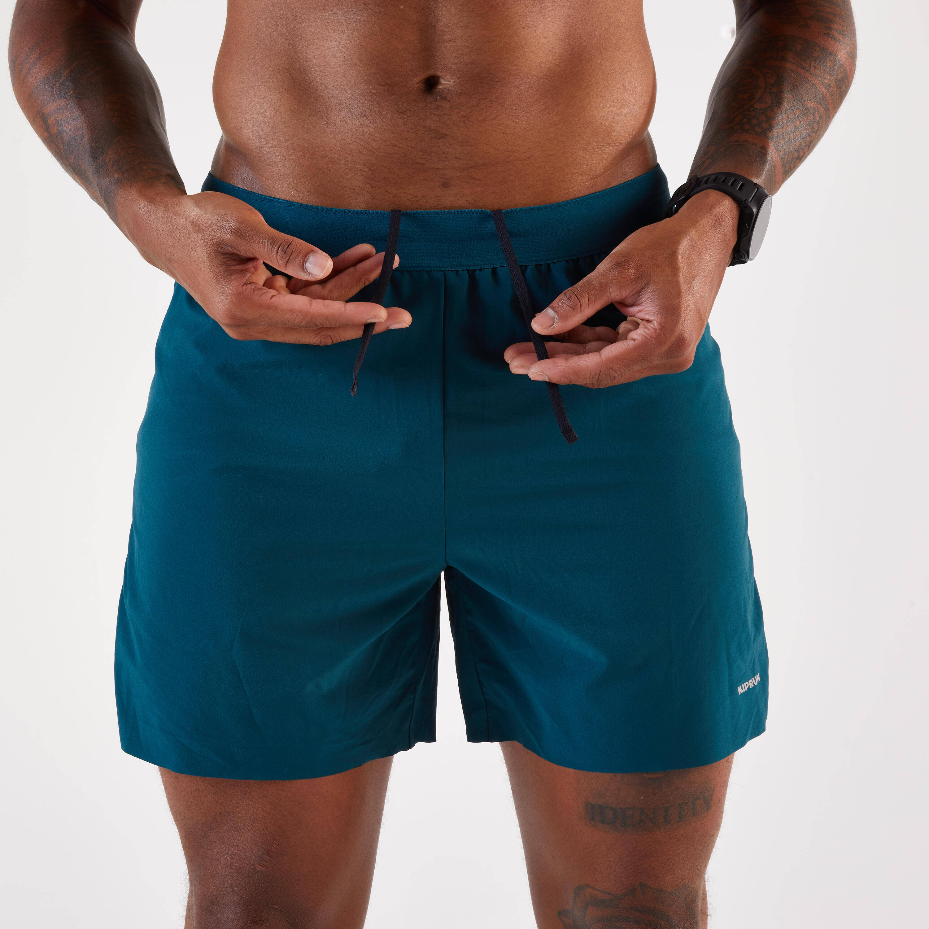 Men's running shorts - KIPRUN Run 500 Comfort - Teal -  3
