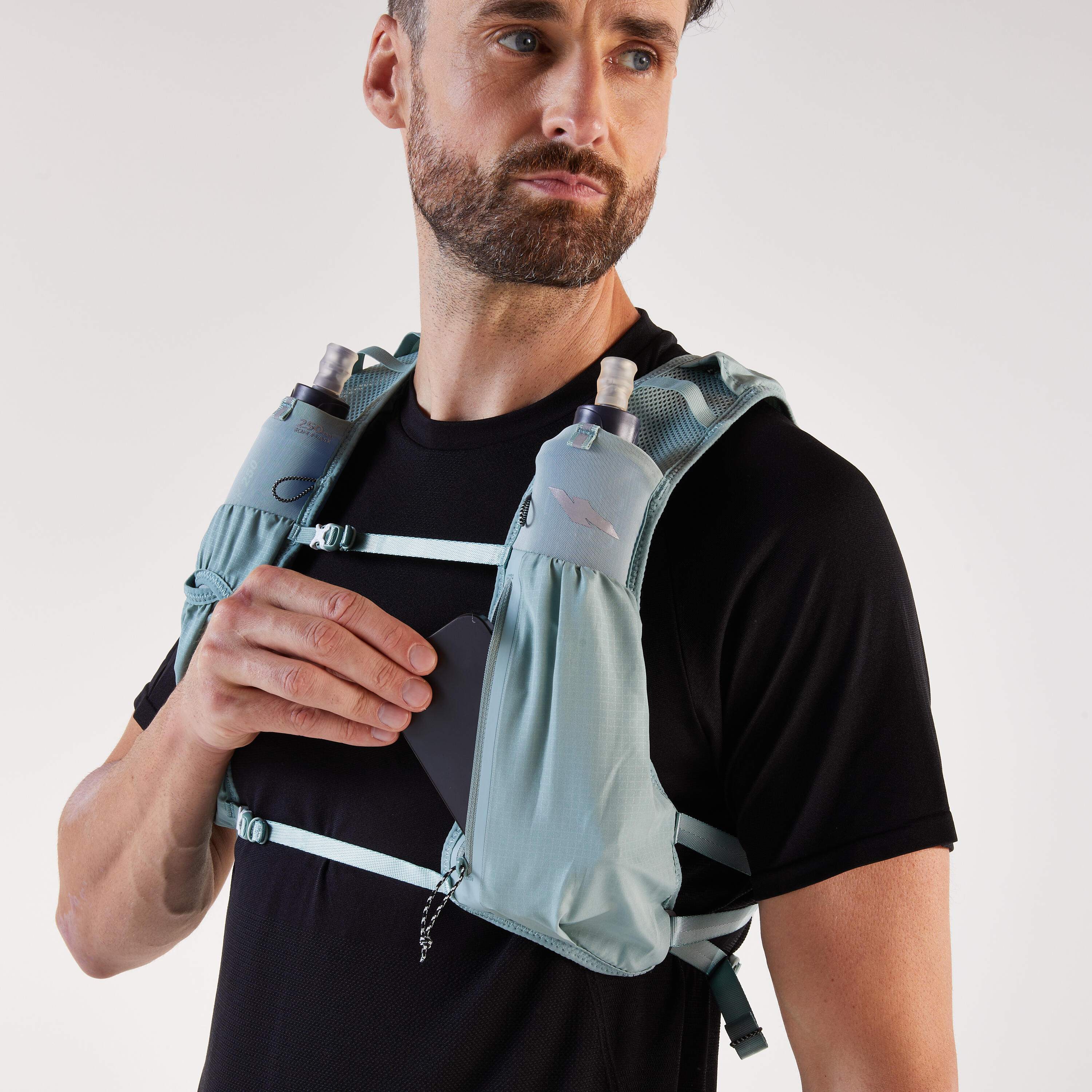 Sac trail de course 5 L avec poche à eau 1 L, vert 6/14