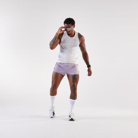 Шорти чоловічі Kiprun Run 500 для бігу фіолетові