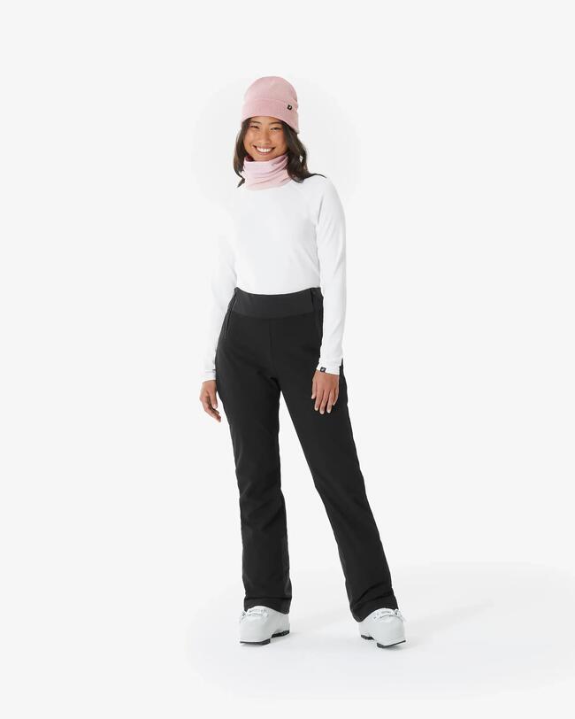 Pantaloni sci donna 500 neri