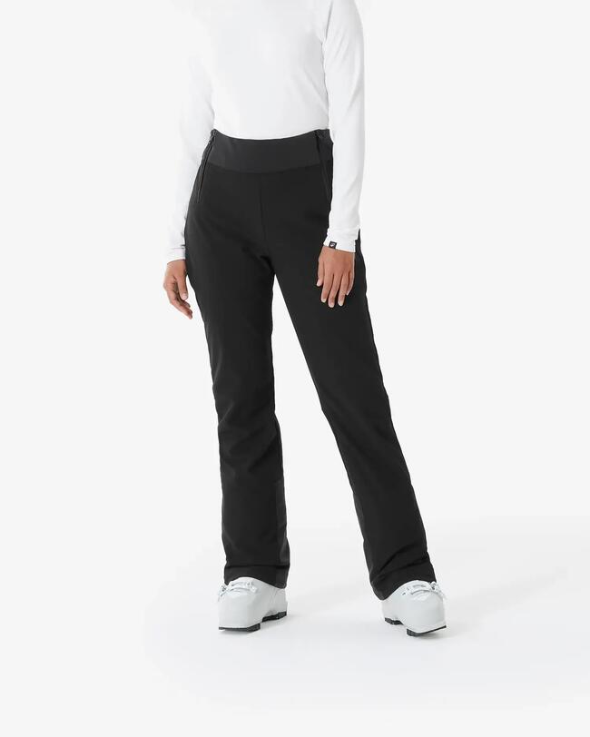 Damen-Skihose Slim Fit 500 – Schwarz