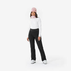 Pantalon de ski chaud et ajusté femme, 500 bleu marine