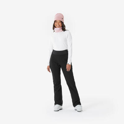 Pantaloni sci donna 500 SLIM neri