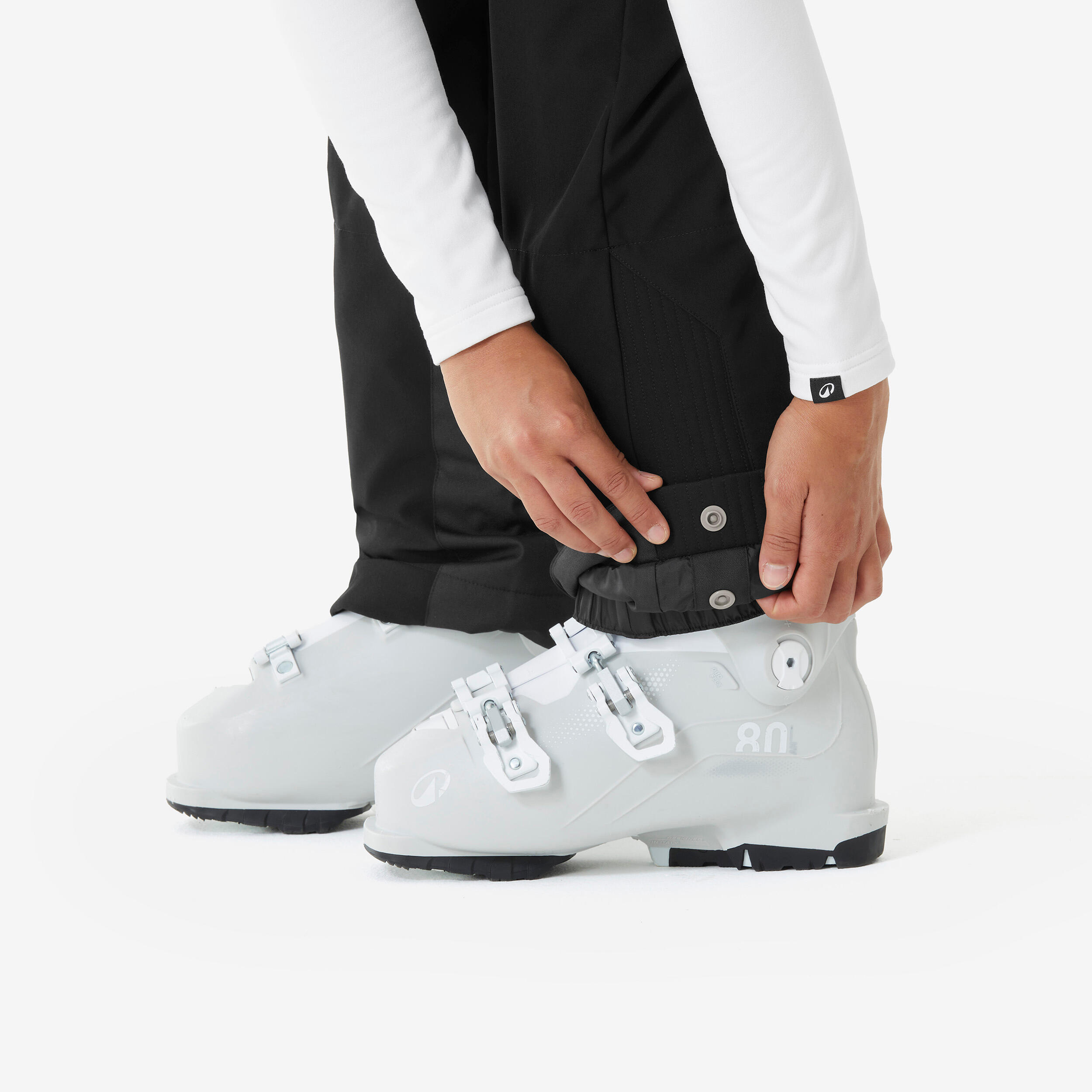Pantalon de ski chaud et ajustable femme, 500 8/9