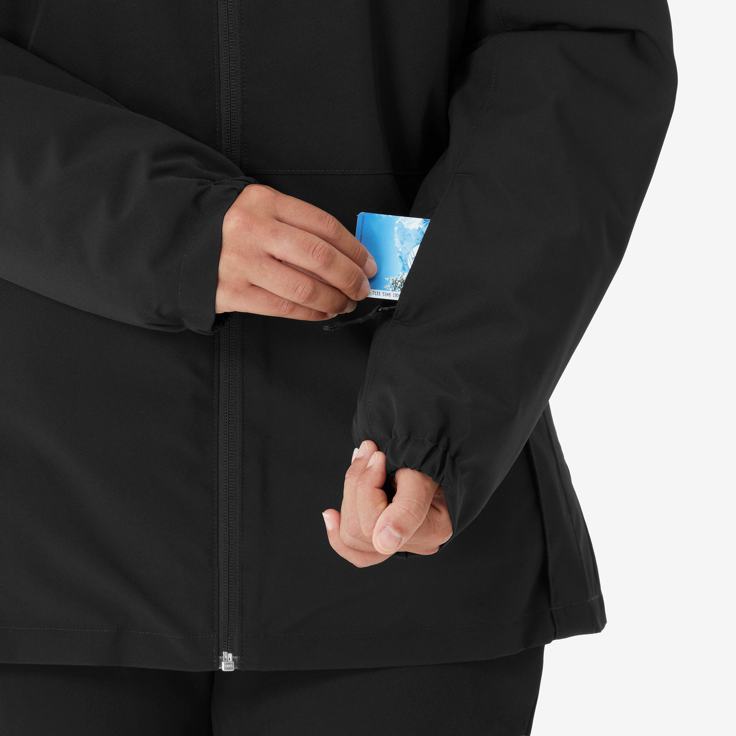 Manteau de ski femme – 100 noir 7/11