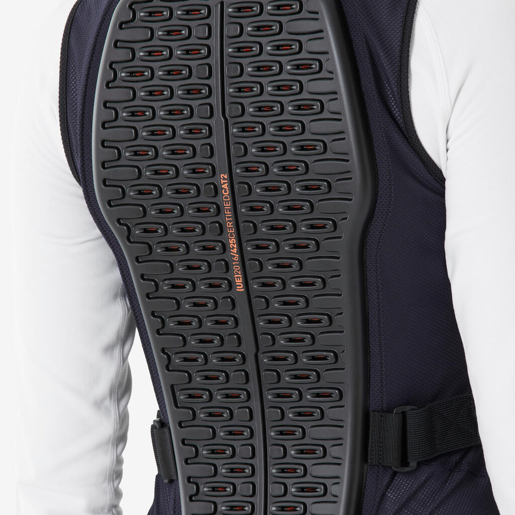 Crni ženski štitnik leđa za brdski biciklizam, skijanje i snoubording DBCK 500