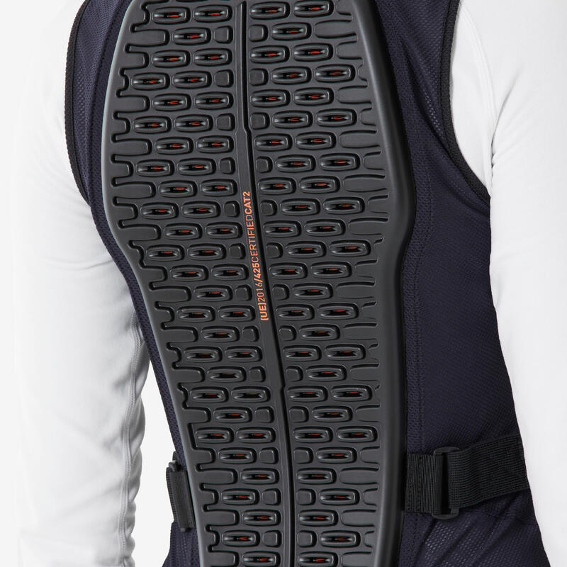 Vestă protecție spate MTB schi și snowboard DBCK 500 Negru/Bleumarin Damă