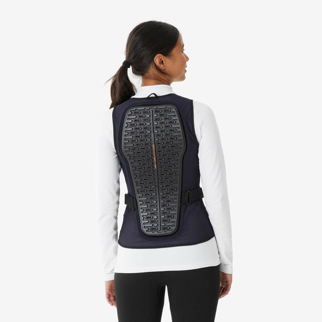 Women’s MTB, Ski and Snowboard Back Protector Vest DBCK 500 - Black/Navy