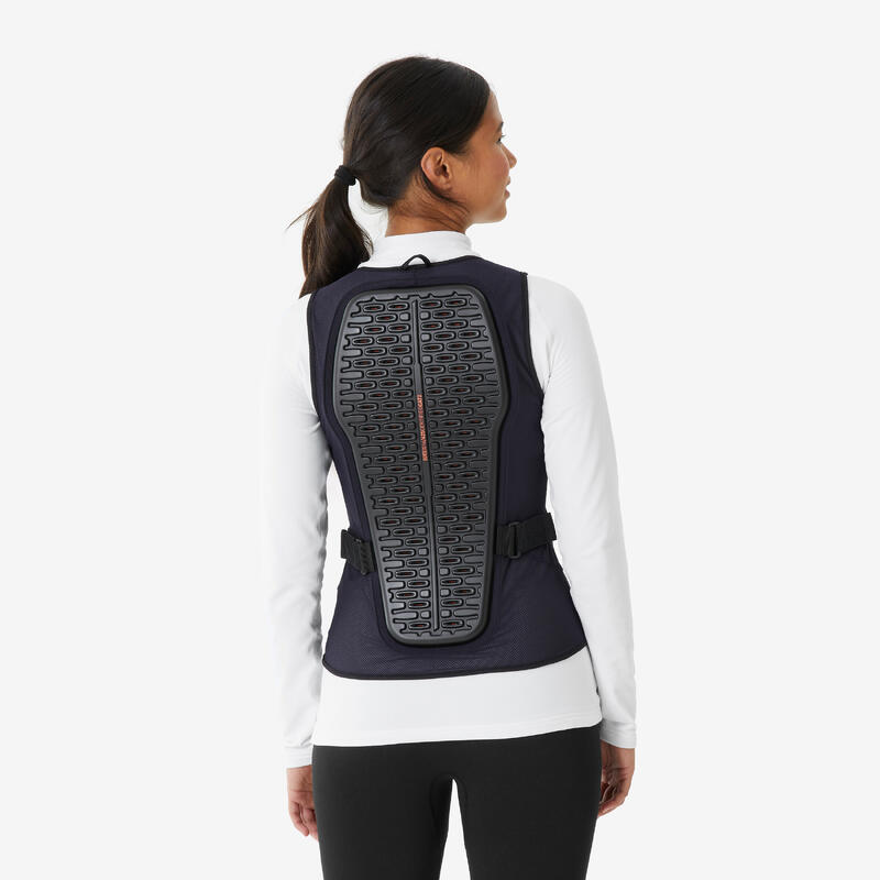 Vestă protecție spate schi/snowboard/MTB DBCK500 Gri Damă 