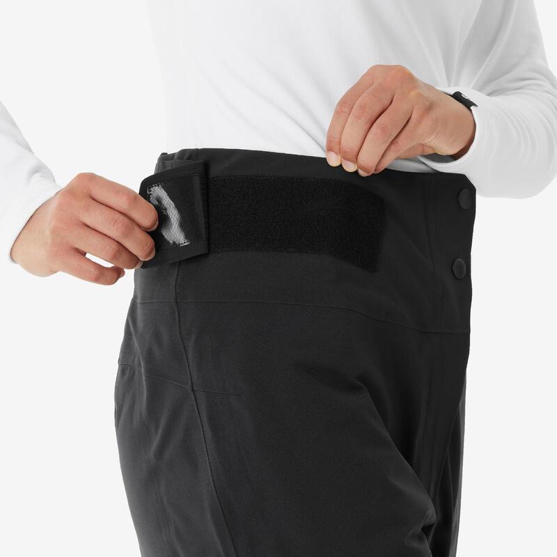 Pantalon schi și snowboard călduros și respirant Damă, FR500 negru