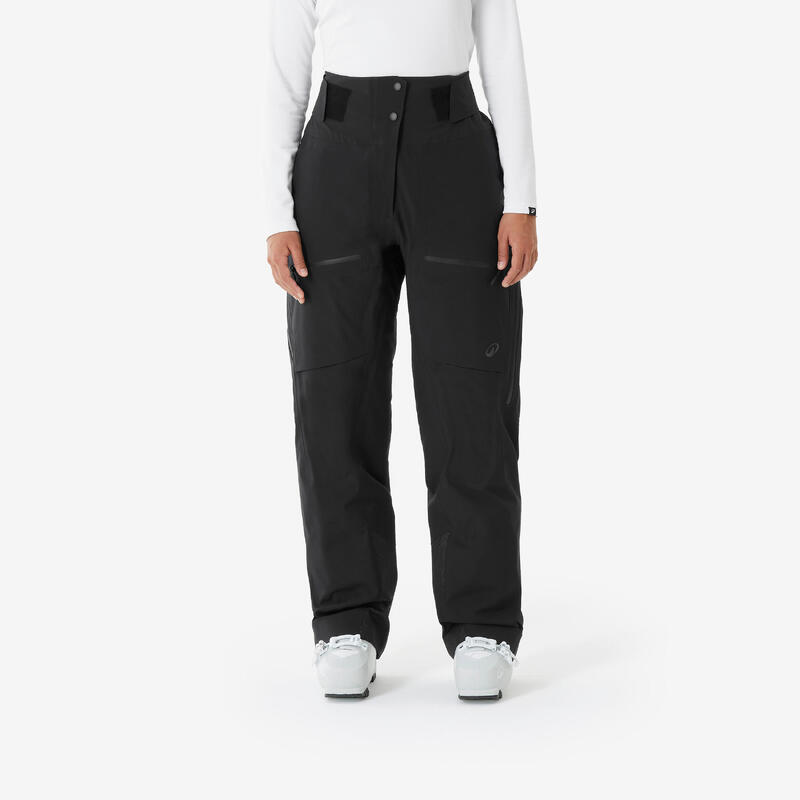 Pantalon schi și snowboard călduros și respirant Damă, FR500 negru