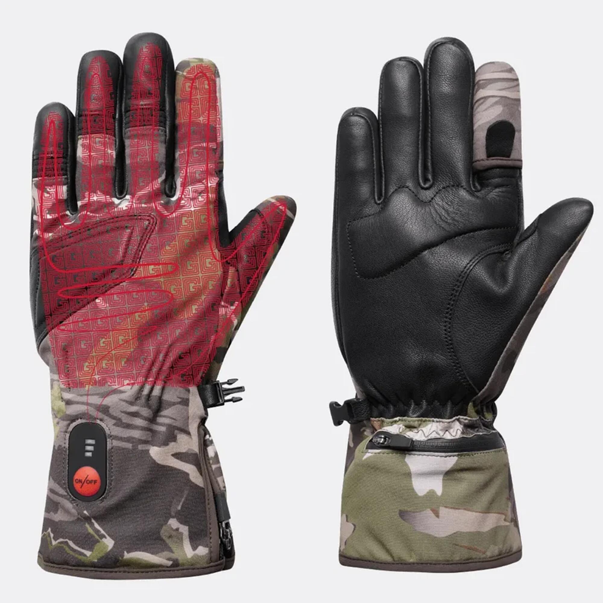 Gants de chasse chauffants, déperlants et coupe-vent 2/8