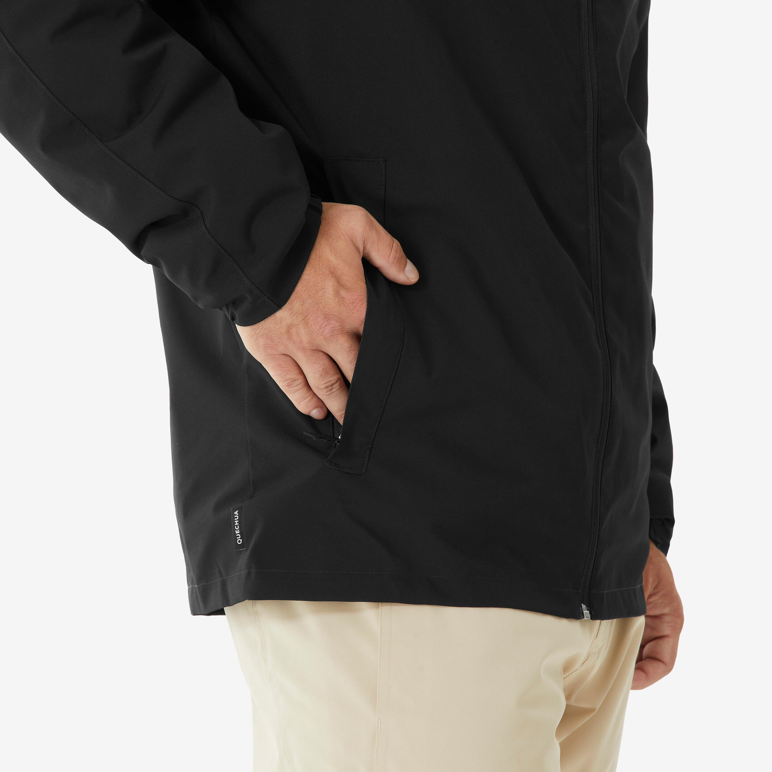 Men’s Ski Jacket - 100 Black - WEDZE