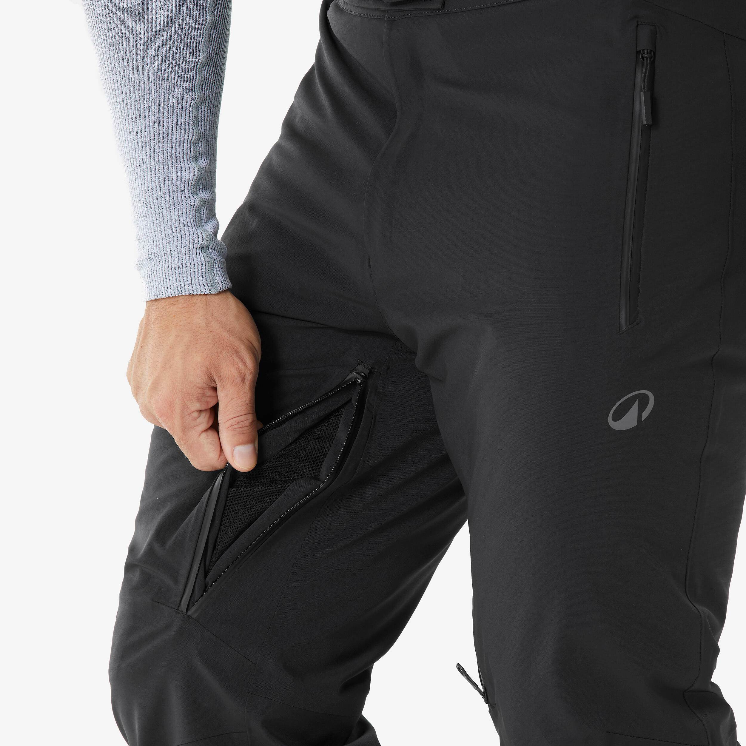 Pantalón de esquí muy transpirable e impermeable hombre, 900 negro 4/8