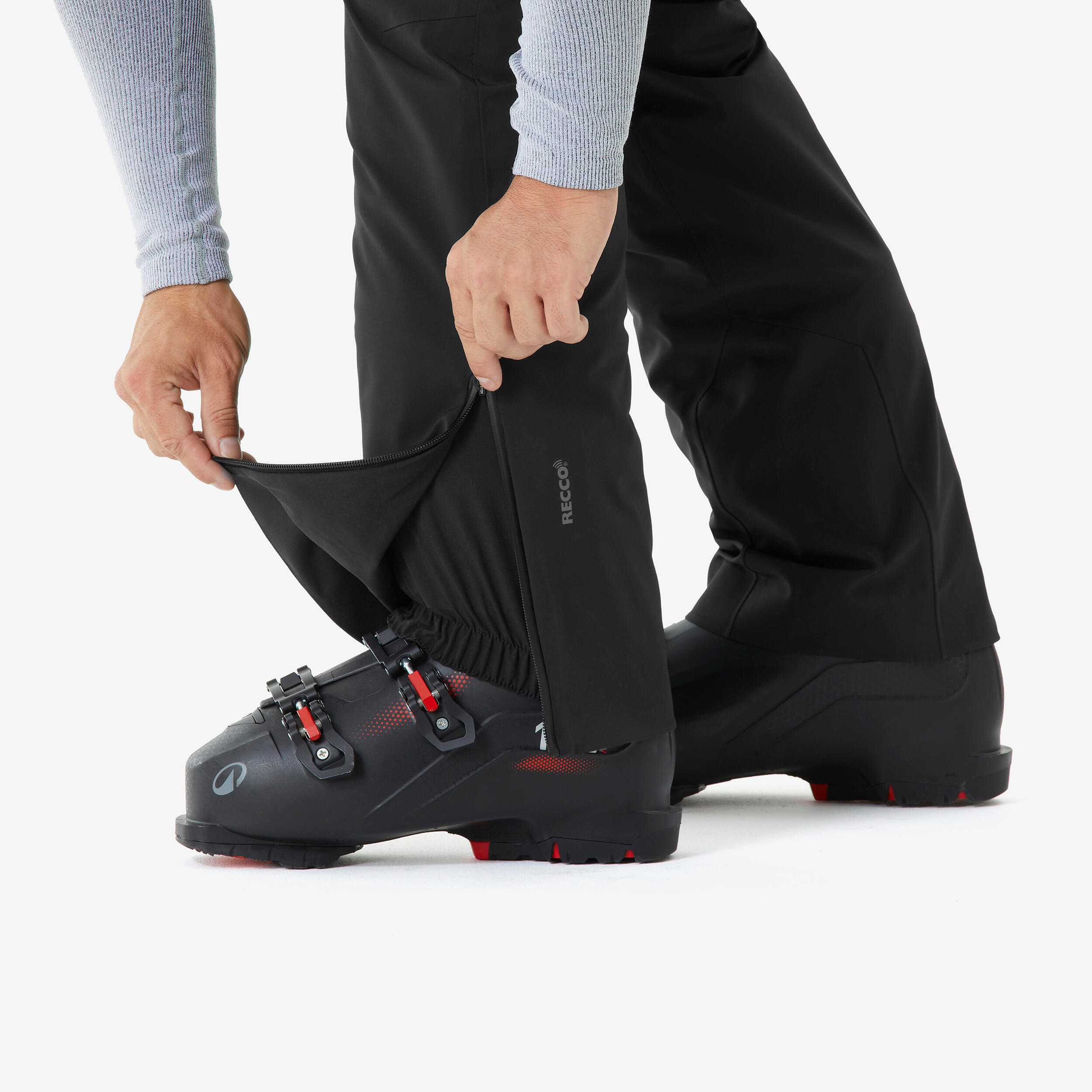 Pantalón de esquí muy transpirable e impermeable hombre, 900 negro 8/8