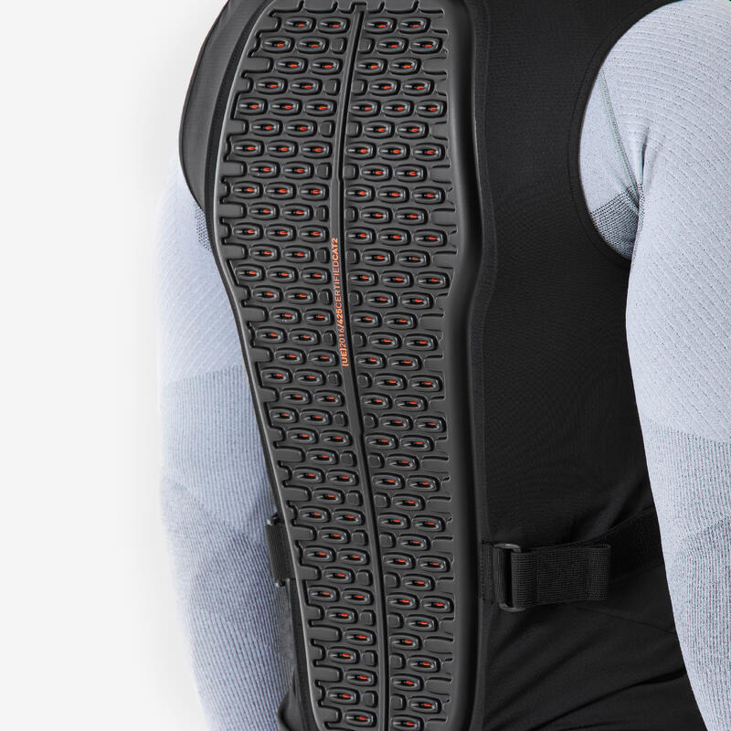 Erkek Kayak/Snowboard/Dağ Bisikleti Sırt Desteği - Siyah - DBCK 500