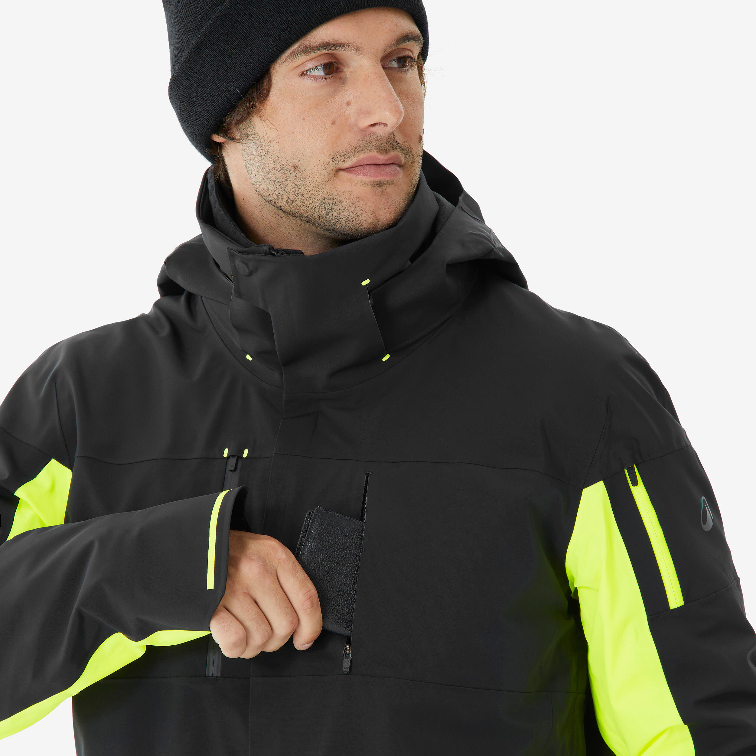 Veste de ski et snowboard très respirante et imperméable homme, JKT 900 noir 7/15