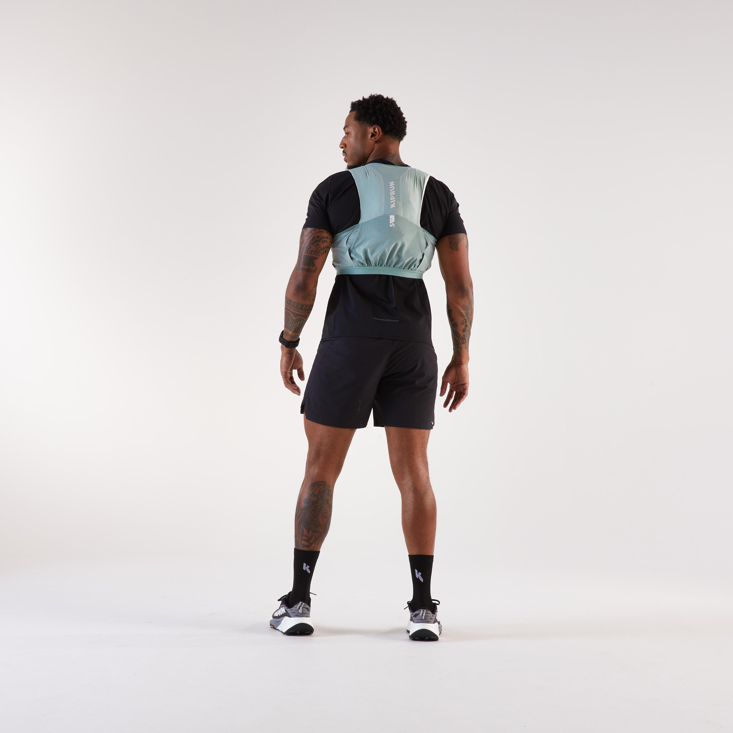 Gilet trail porta flask unisex 900 RACE 5L verde | Decathlon