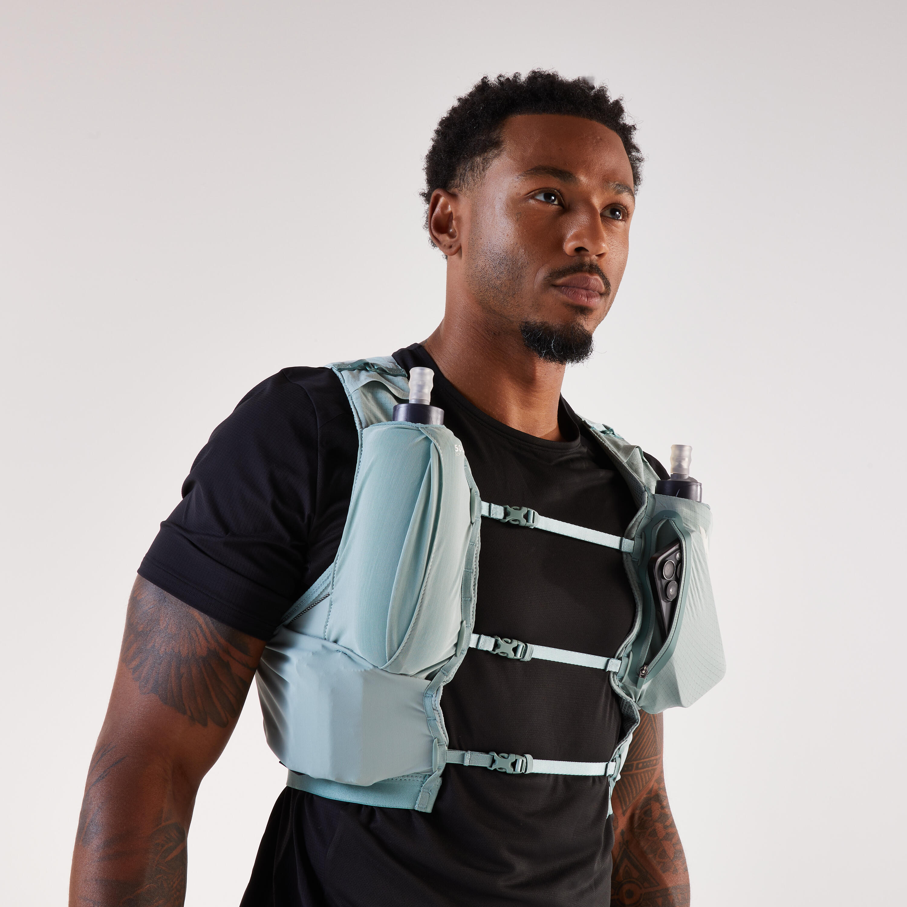 Kamizelka do biegania w terenie unisex Kiprun 900 Race 5 l na softflaski 13/14