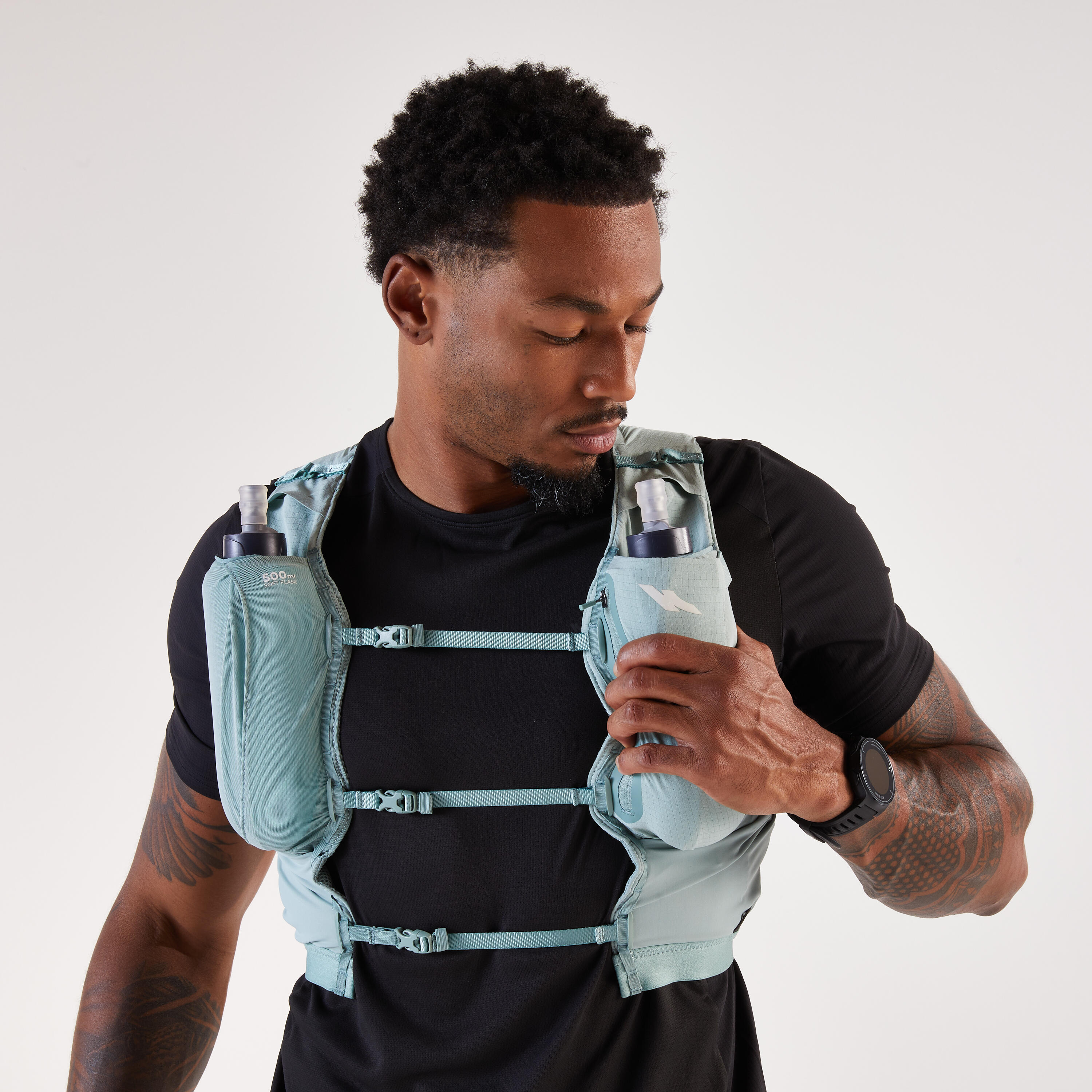 Kamizelka do biegania w terenie unisex Kiprun 900 Race 5 l na softflaski 12/14