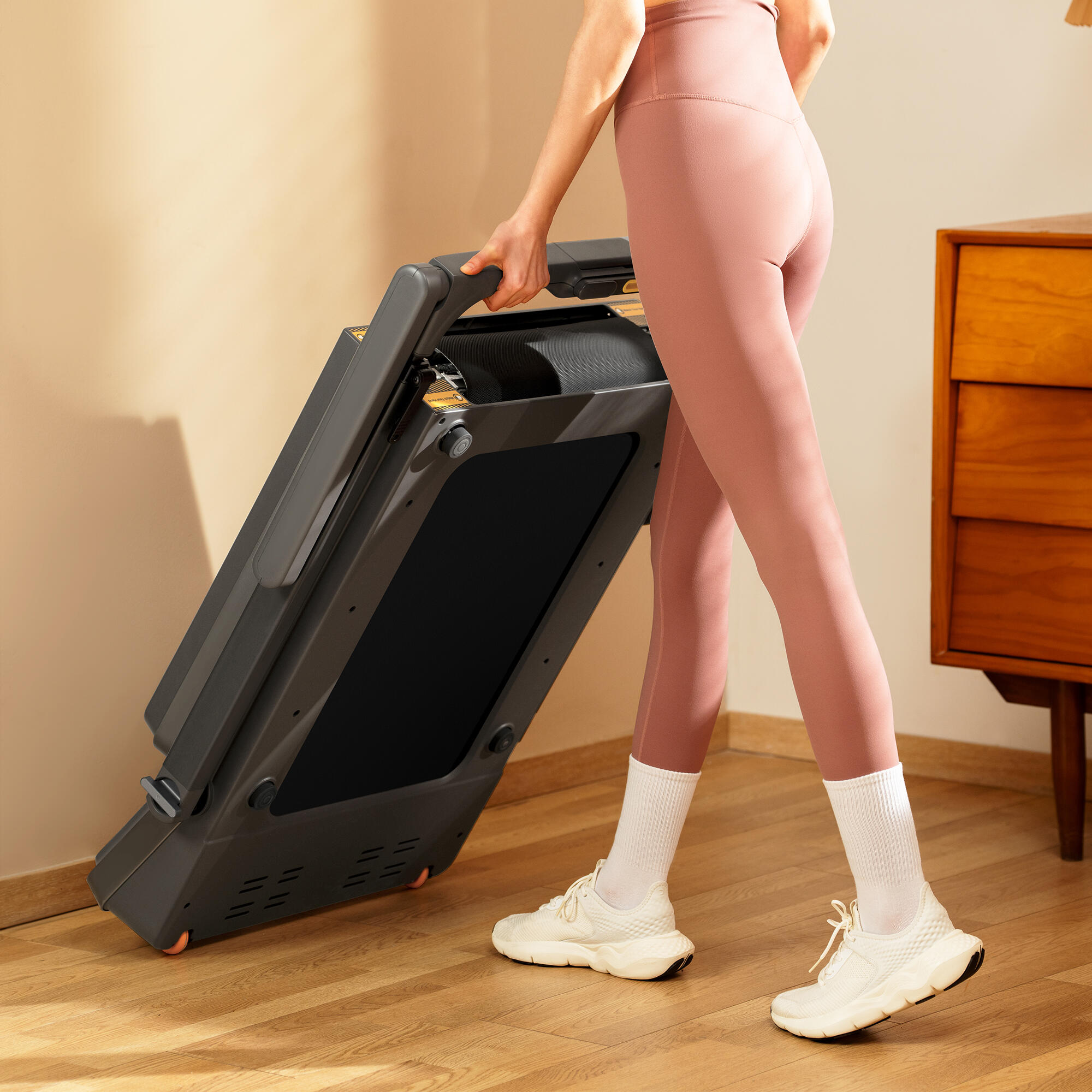 Tapis de marche, Walking Pad Compact et Pliable, Noir, Jusqu’à 6 km/h 15/16