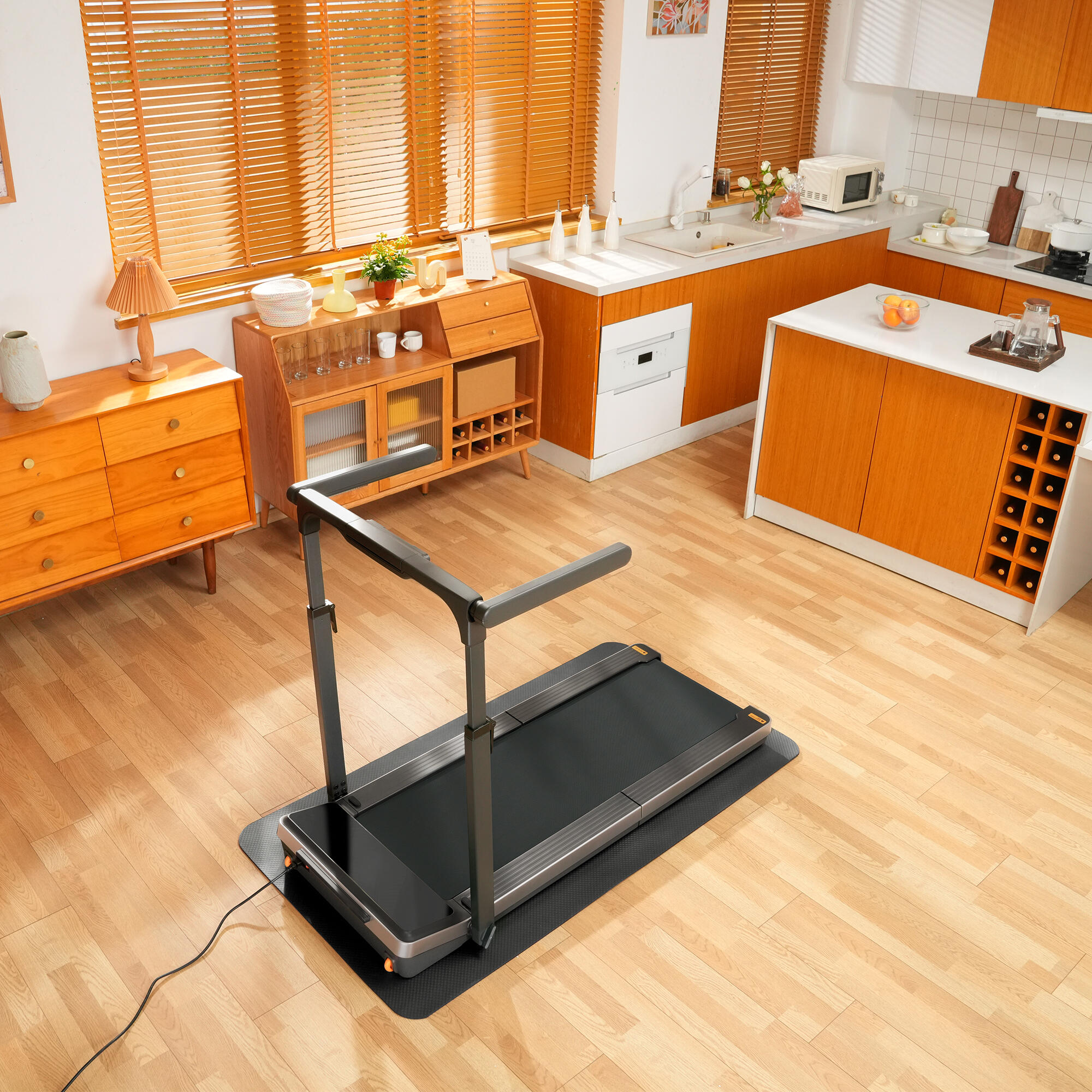 Tapis de marche, Walking Pad Compact et Pliable, Noir, Jusqu’à 6 km/h 10/16
