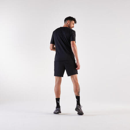 Футболка чоловіча Run 100 для бігу чорна