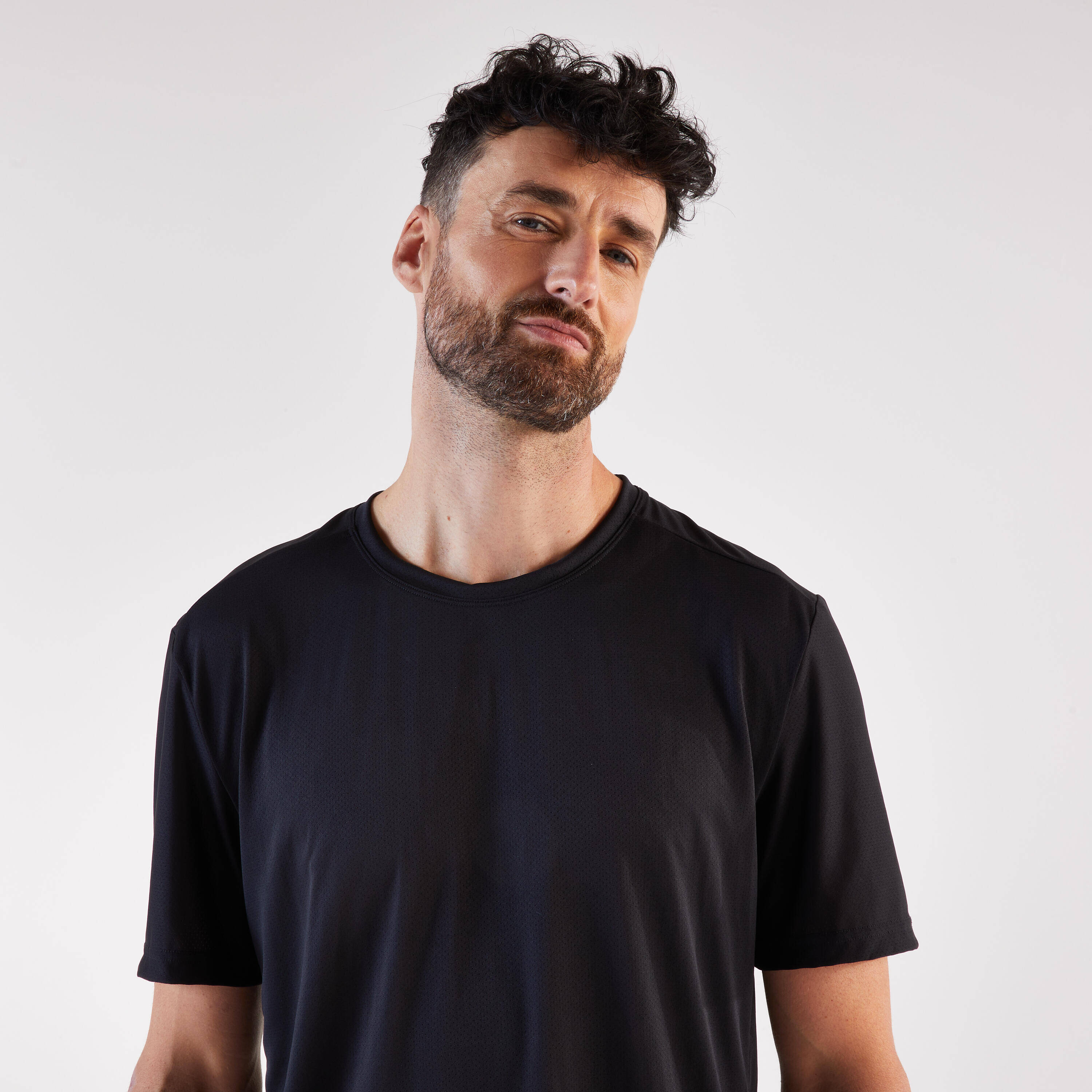 Men's Kiprun Run 100 Running T-shirt - black -  4