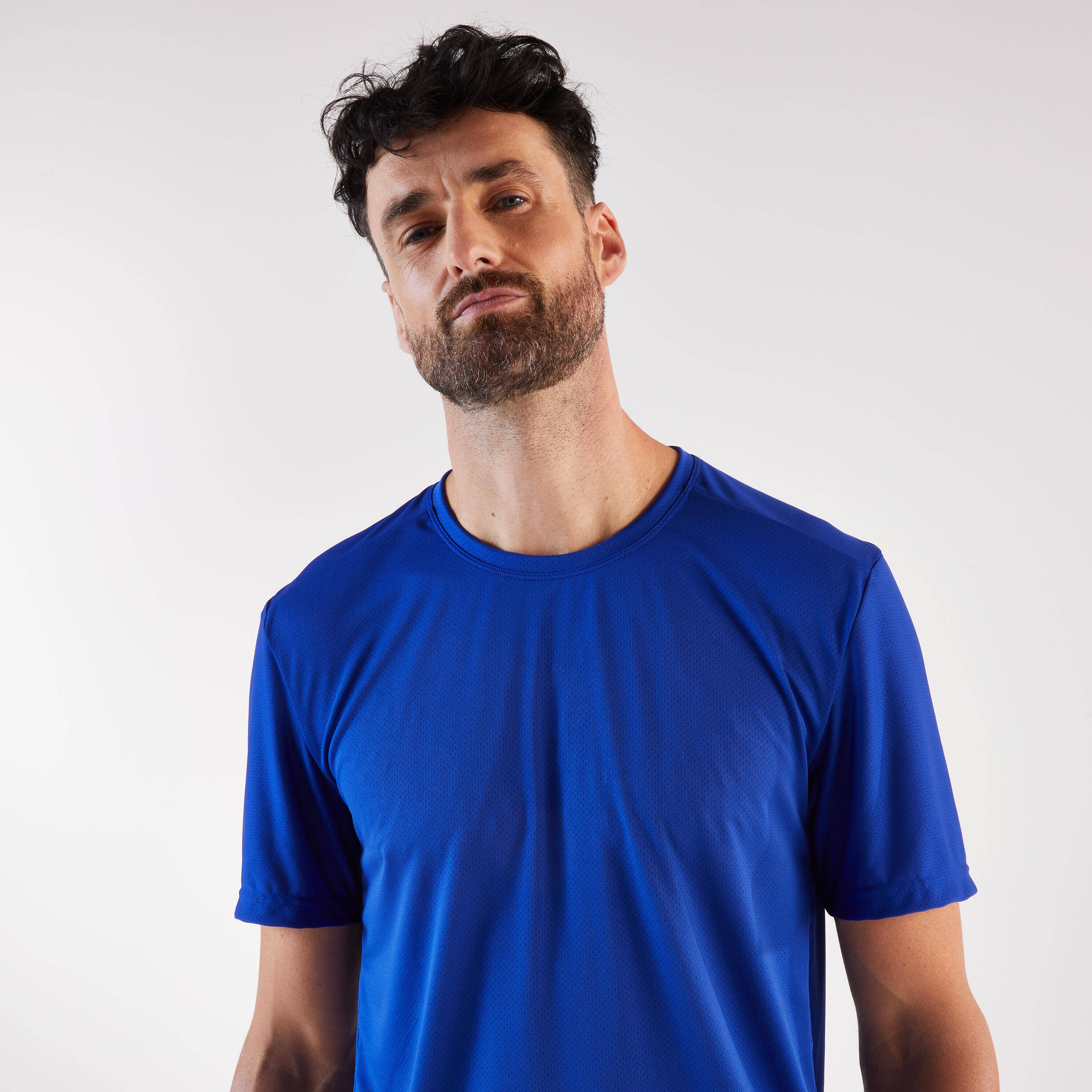 Men's Kiprun Run 100 Running T-shirt - blue -  4