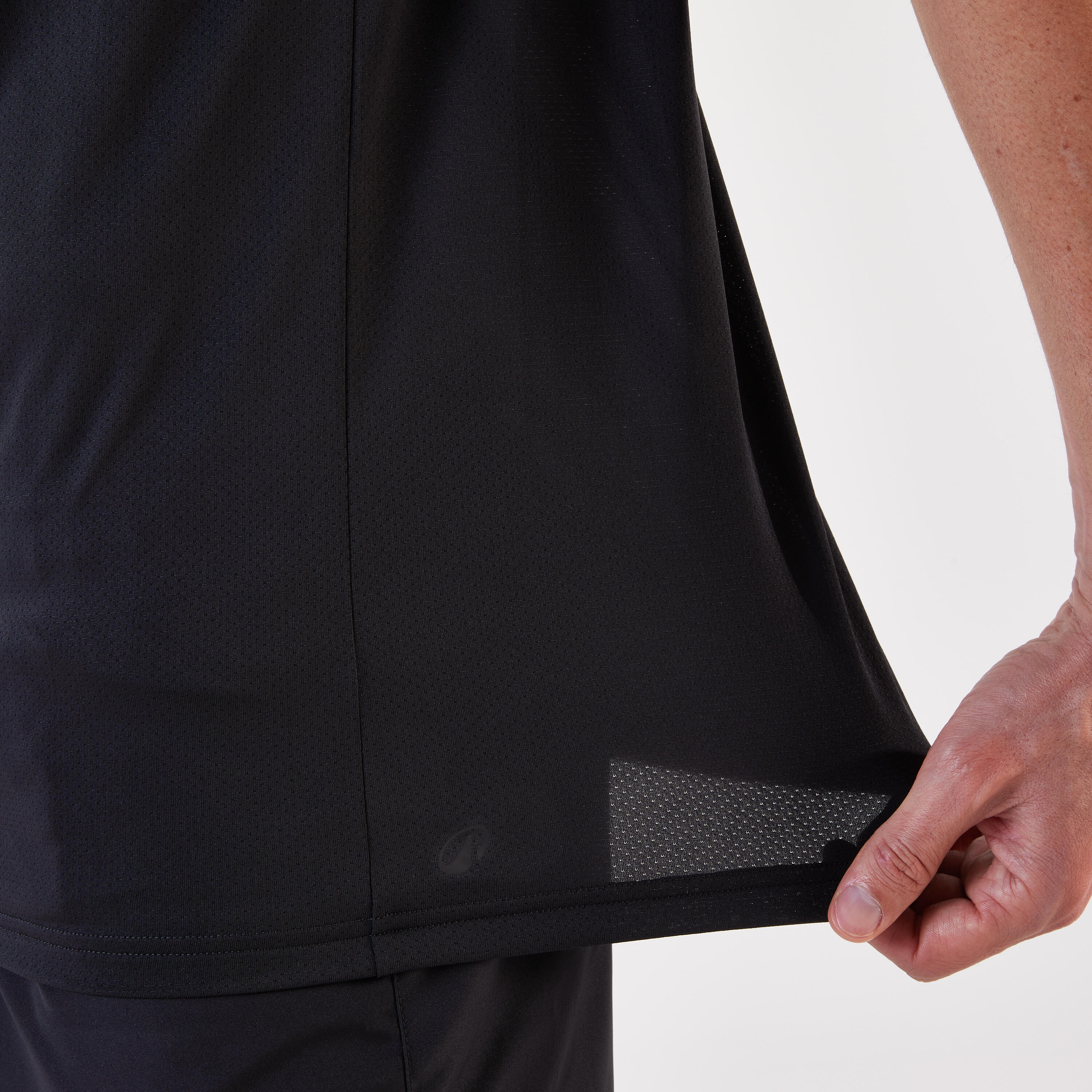 T-shirt de course homme, 100 noir 5/6