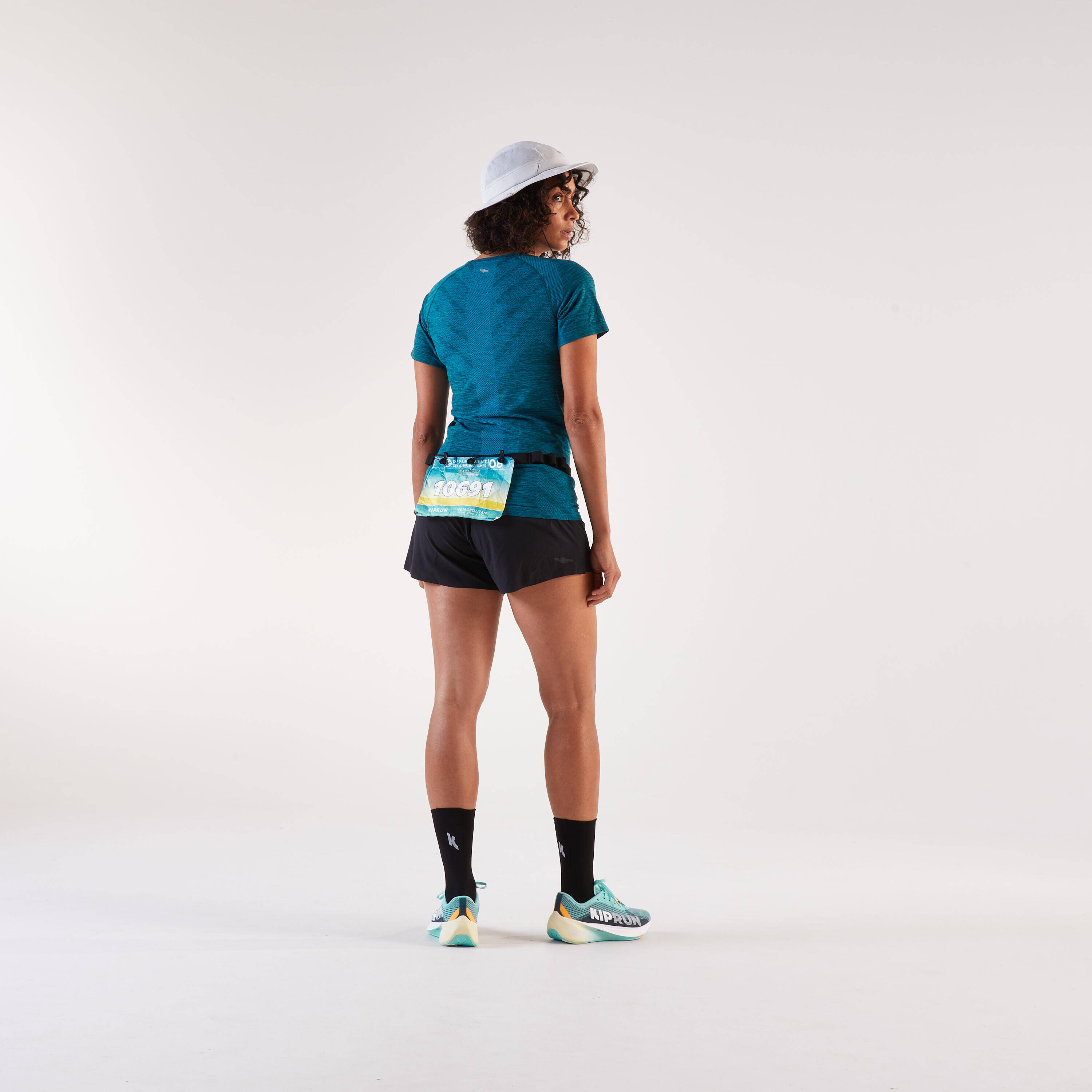 RACE NUMBER RUNNING BELT - BLACK -  4