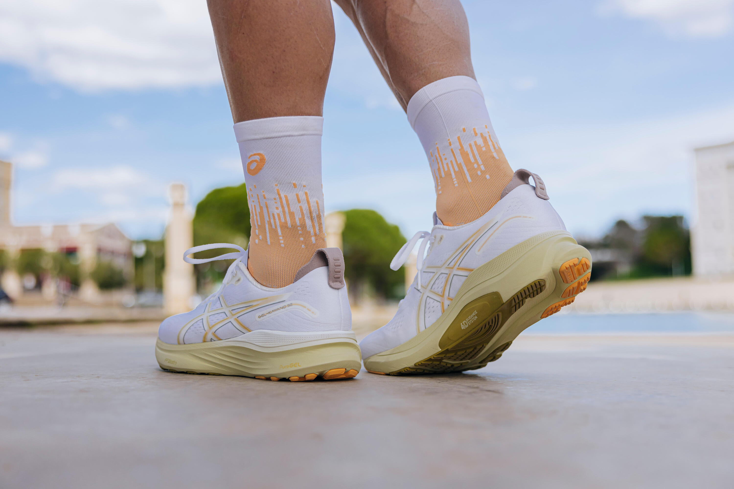 Scarpe running uomo Asics GEL KAYANO 32 arancione-beige 9/11