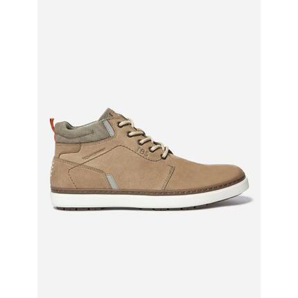 Basket Boots montante homme imperméable en cuir , TBS Berange beige
