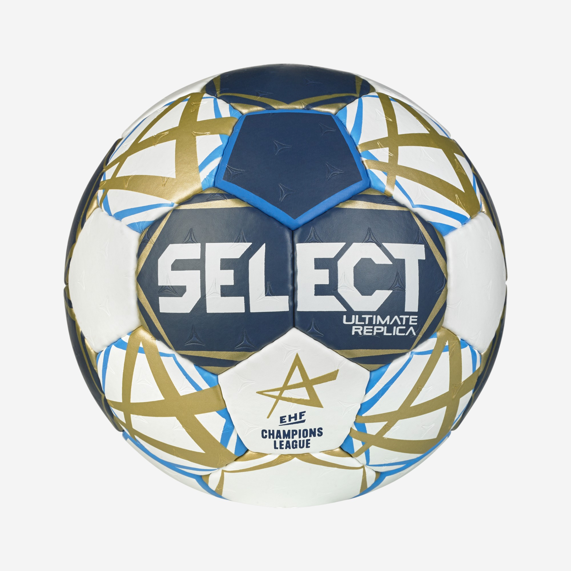 Ballon de handball taille 2 - select replica champions league 25-26 bleu or - Handball - SELECT- Clubs - Entreprises - Collectivités - Associations