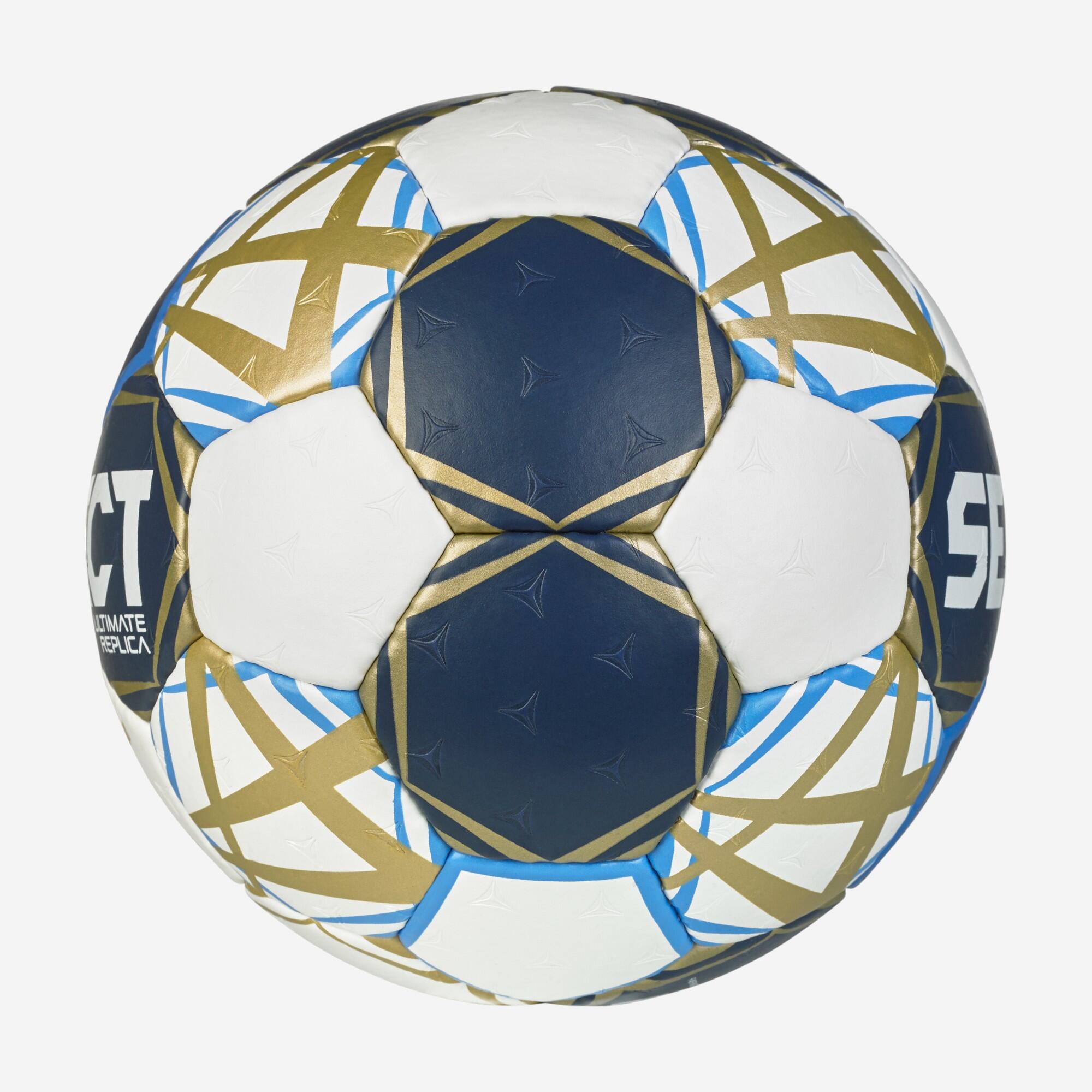 Balón de balonmano talla 3 - Select Réplica Champions League 25-26 azul oro 3/3