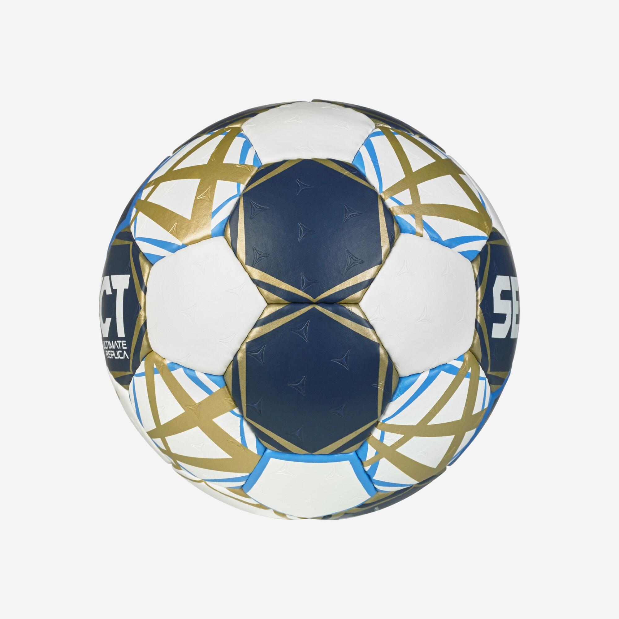 Ballon de handball taille 1 - Select Replica Champions League 25-26 bleu or 3/3