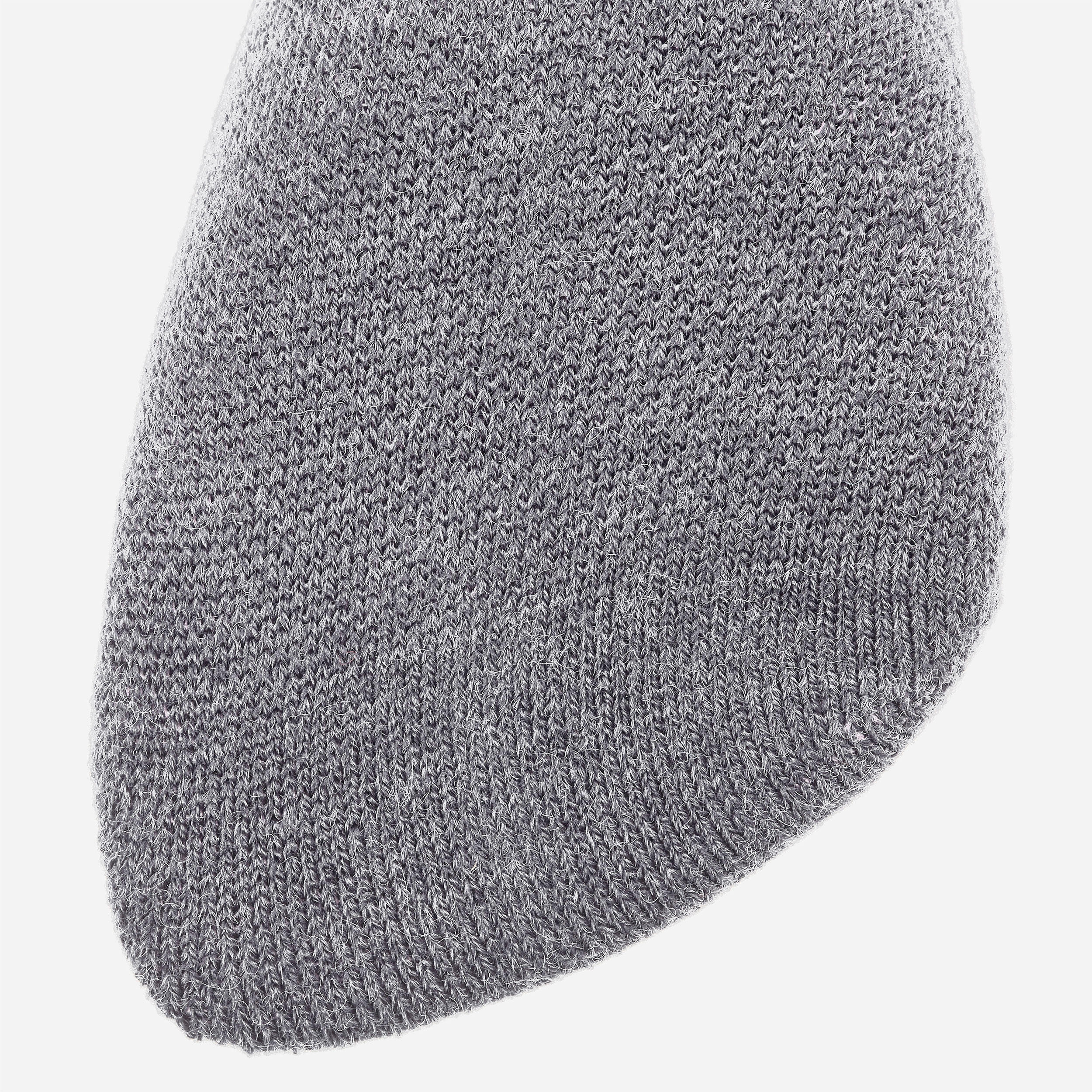 Chaussettes de ski et de planche à neige enfant – 100 rose 7/9