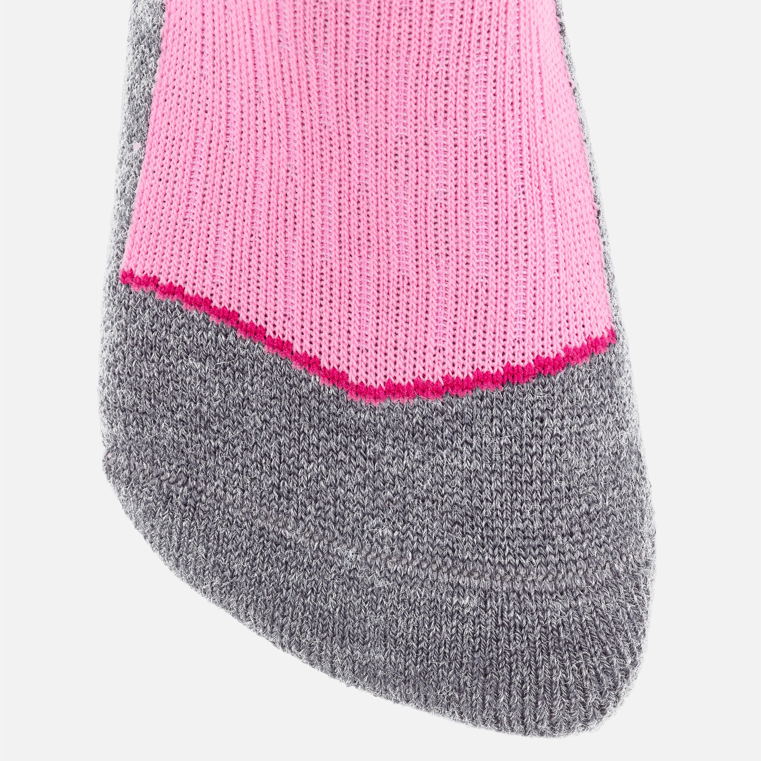 Chaussettes de ski et de planche à neige enfant – 100 rose 6/9
