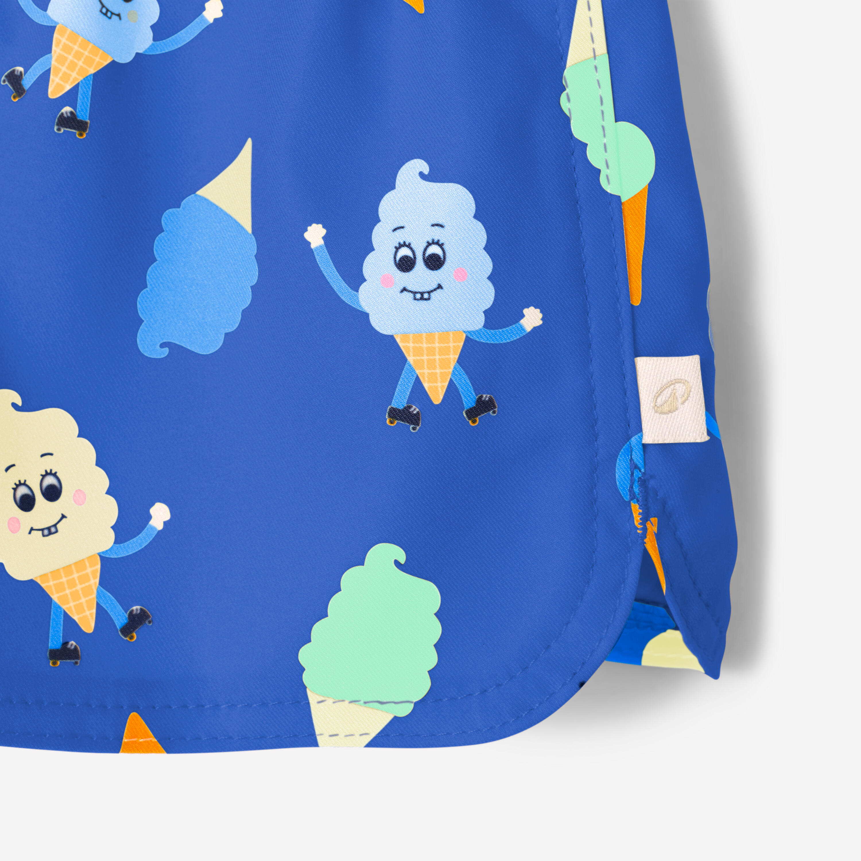 Bas de maillot de bain couche lavable bébé, glaces bleu 8/10