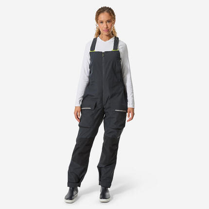 Salopette de quart voile femme - salopette 500 grise foncé