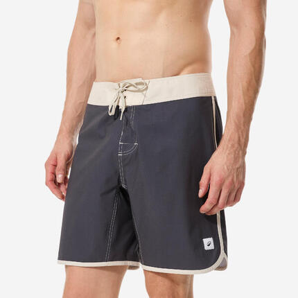 Boardshort surf short de bain surf mi-long 18" homme, 500 Sober bleu