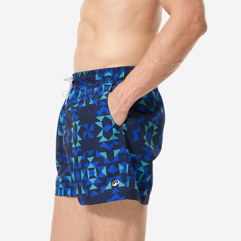 Șort de baie scurt surf 15" 100 Geotix Albastru Bărbați