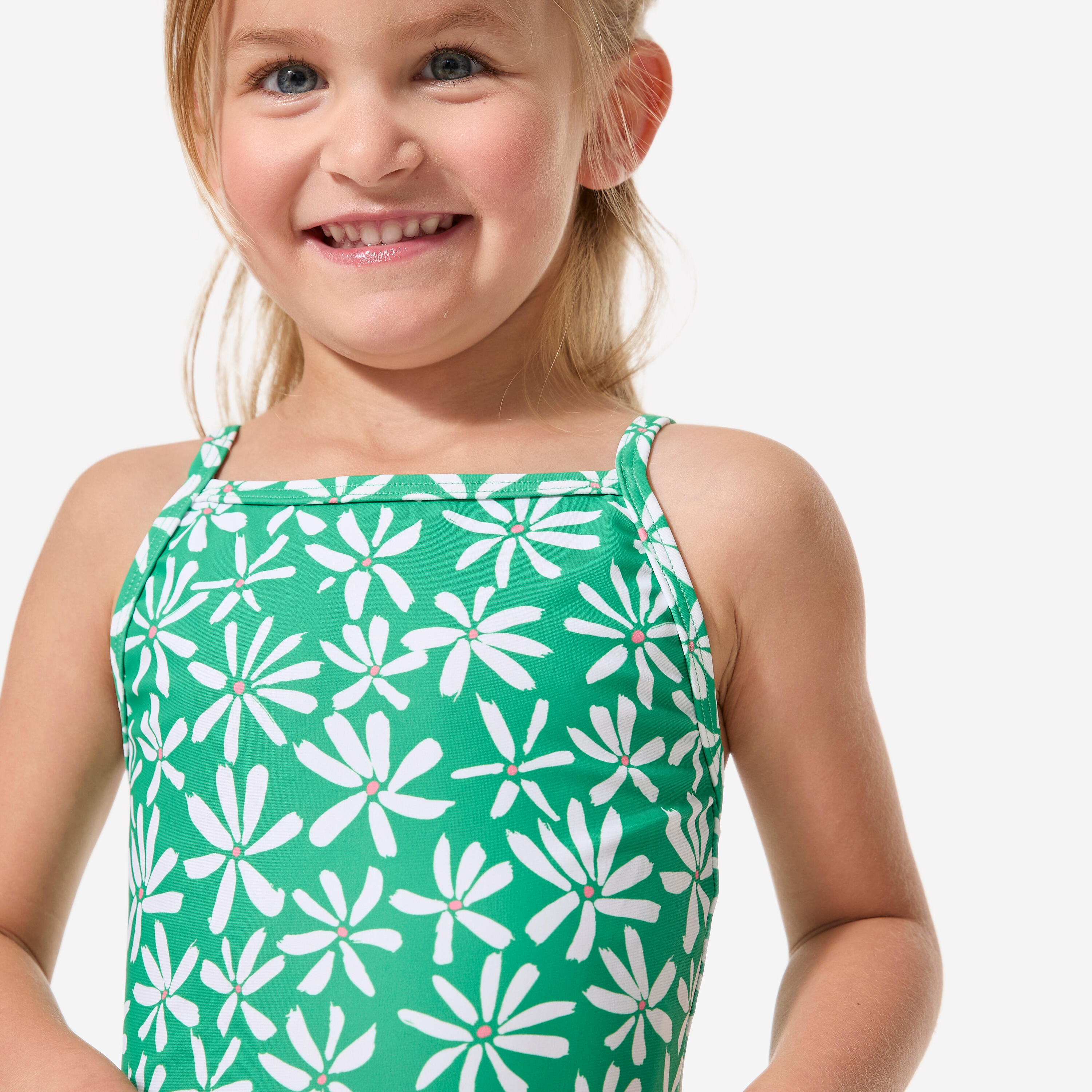 Maillot de bain 1 pièce bébé fille, Madina champêtre vert 7/12