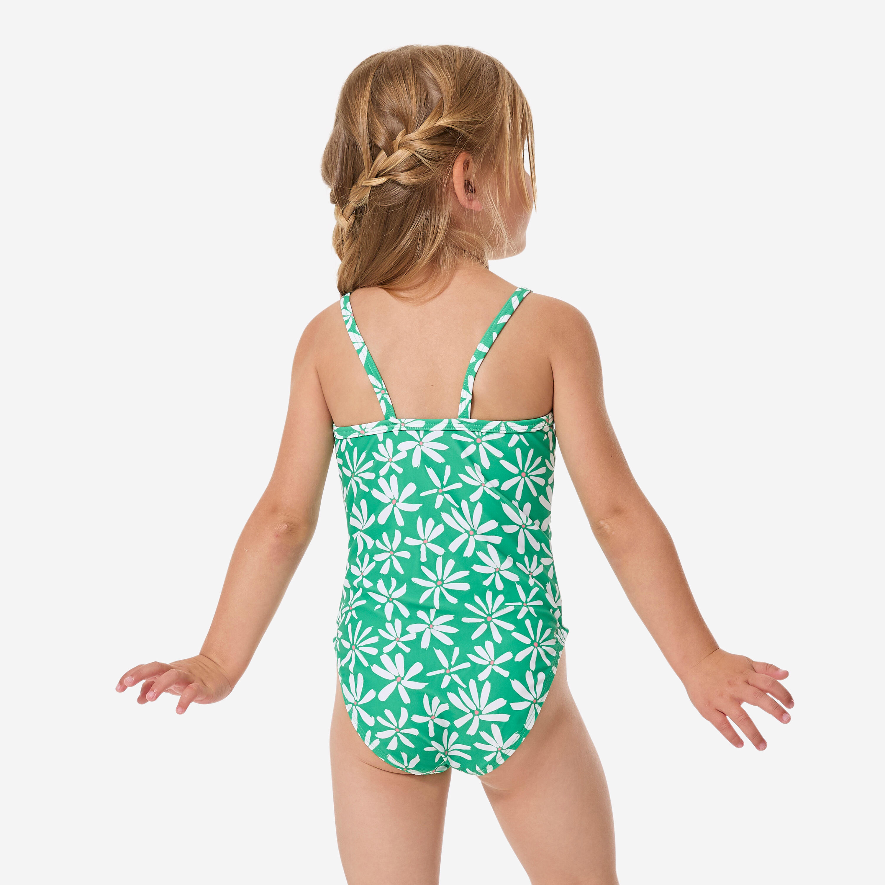 Maillot de bain 1 pièce bébé fille, Madina champêtre vert 5/12