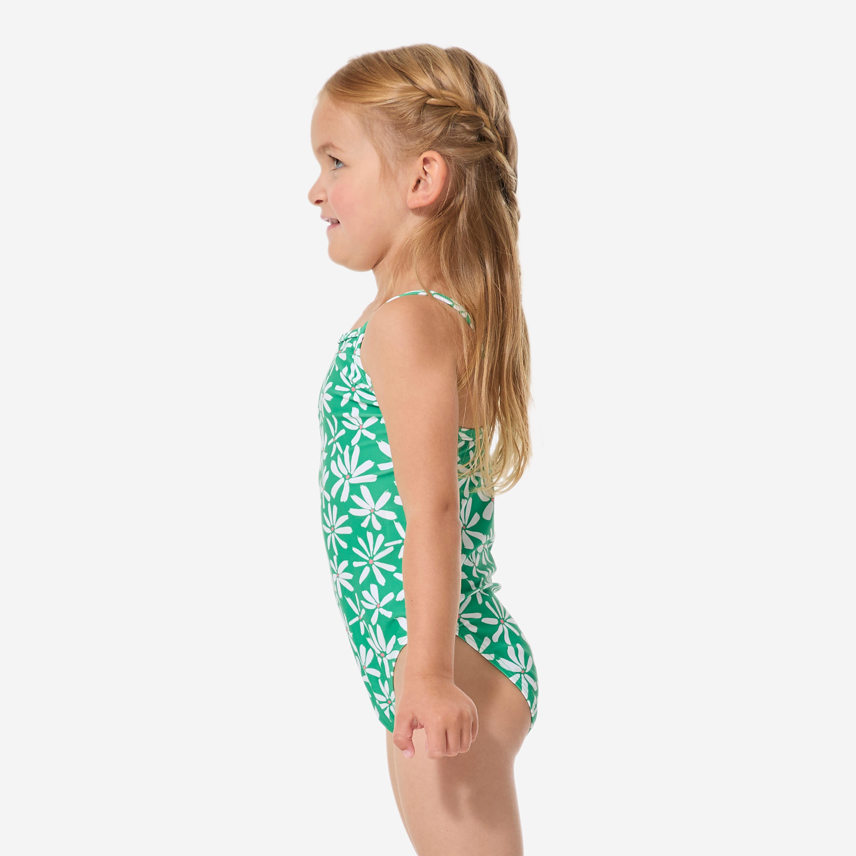 Maillot de bain 1 pièce bébé fille, Madina champêtre vert 6/12