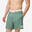 Șort de baie semi-lung Boardshort surf 18" 100 Amphi Trunk Verde Bărbați