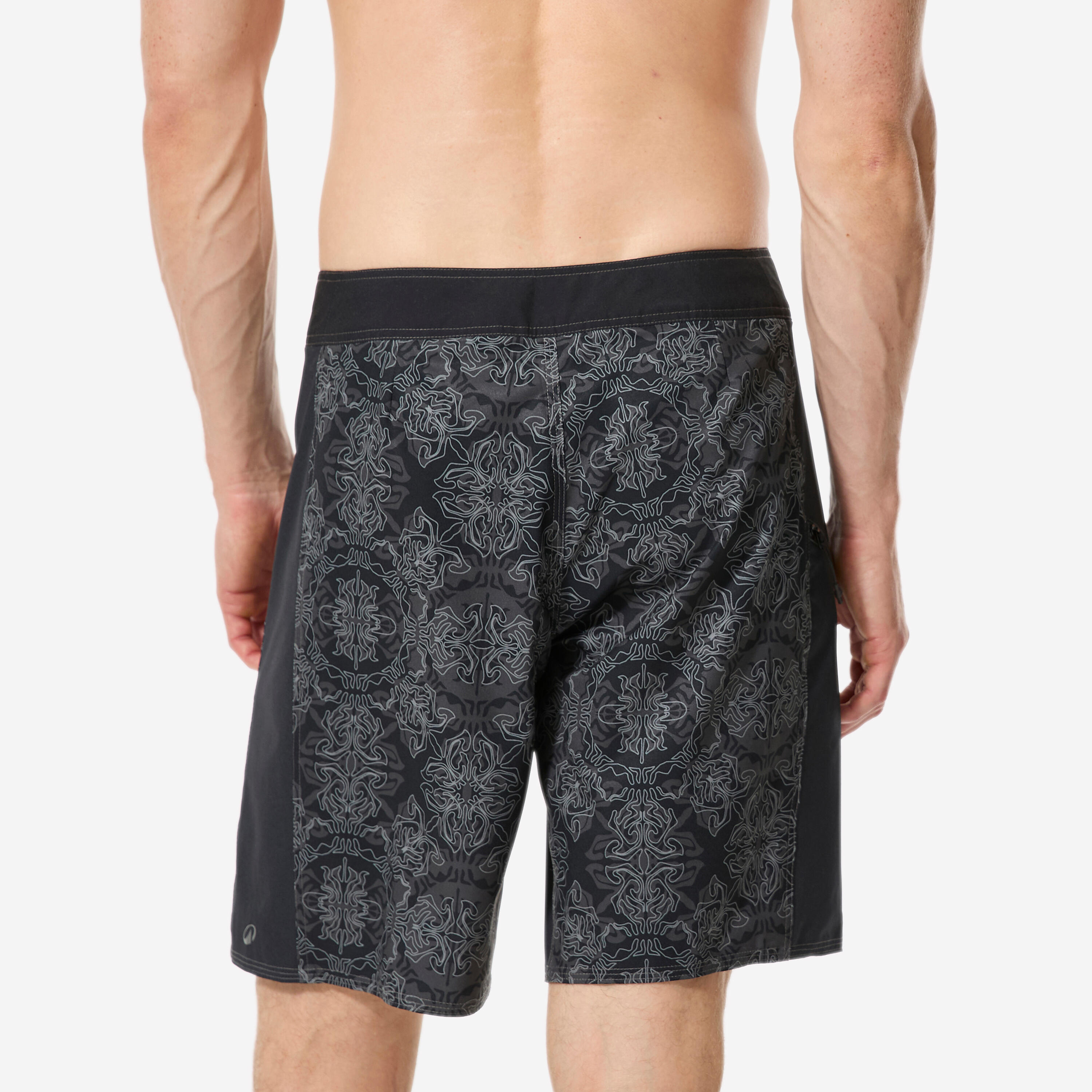Short de surf long 19" homme, 500 3/8