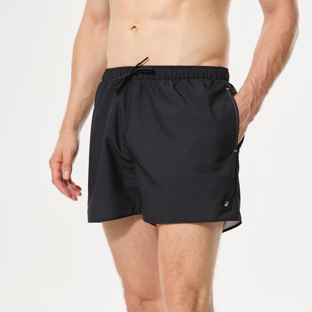 Boardshort surf short de bain homme, Hendaia pockets noir