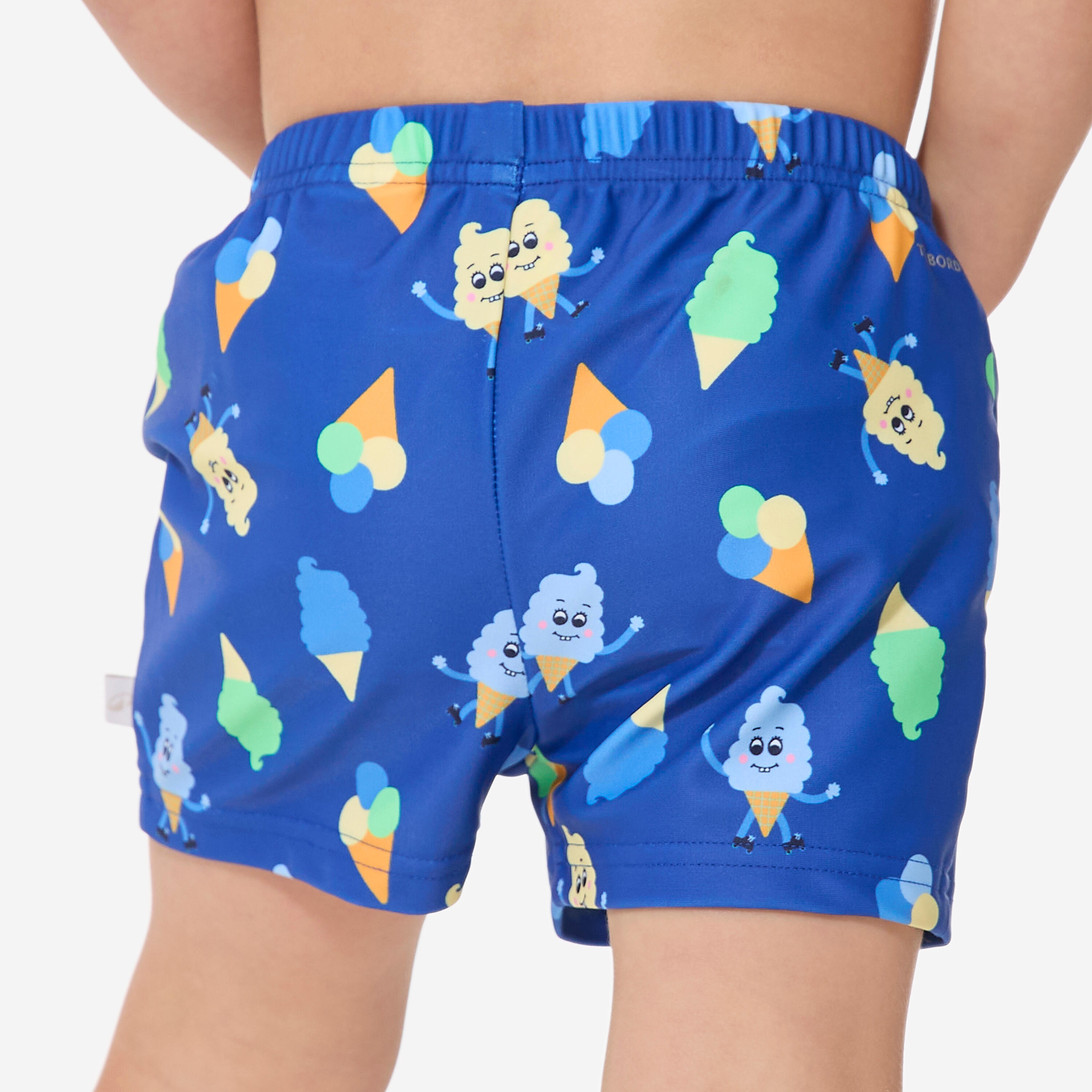 Bas de maillot de bain couche lavable bébé, glaces bleu 5/10
